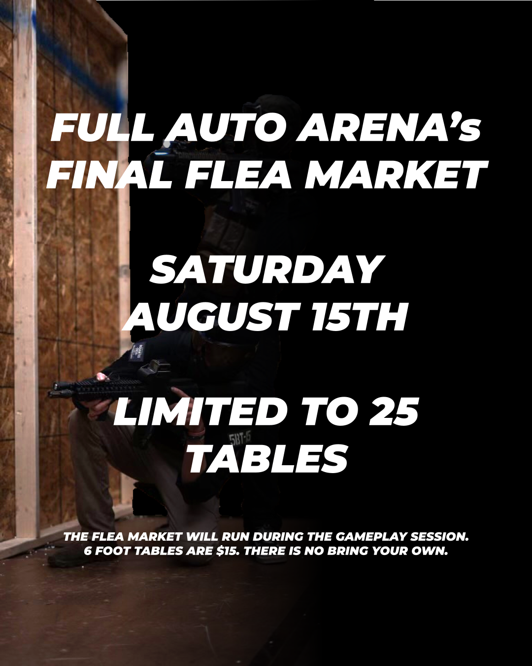 Final Flea Market Table Rental-8/15/26